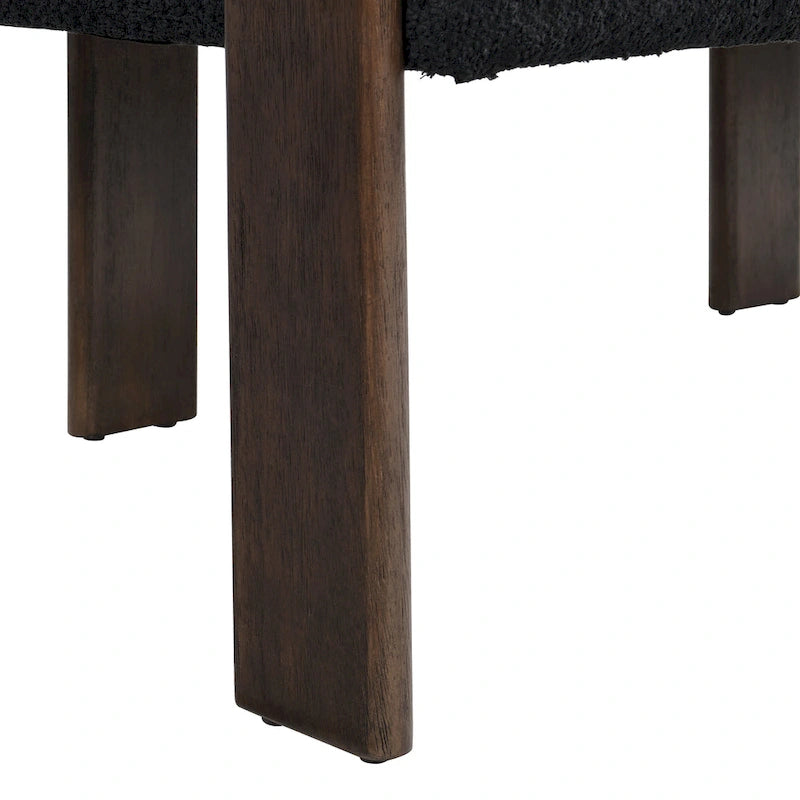 Green+Brown / Beige+Natural / Black+Brown 2-Seat Loveseat, C-Back Round Armrest, Rubberwood Frame