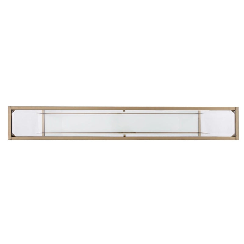 Clear Glass Top Console Table, Metal Frame, Gold / Black / Silver