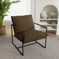 Metal Frame Sling Accent Chair with Cushion, 1-Seat