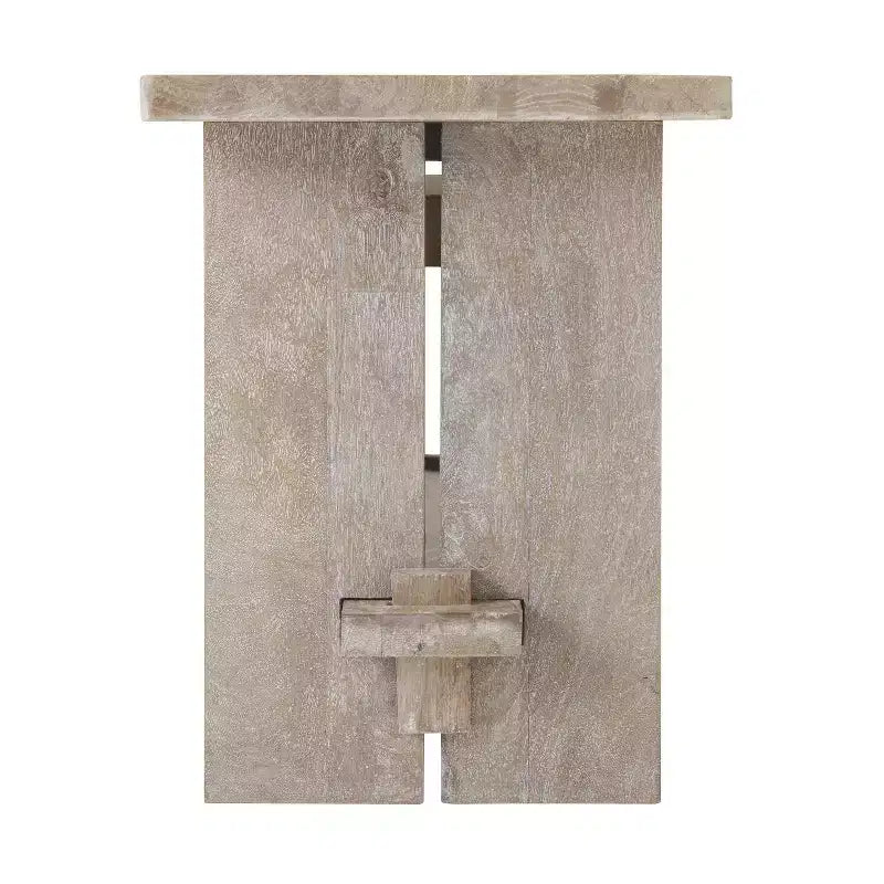 Alaterre Furniture Banc Castleton en bois de manguier 101,6 cm Driftwood : Rangement rectangulaire solide pour entrée et chambre à coucher