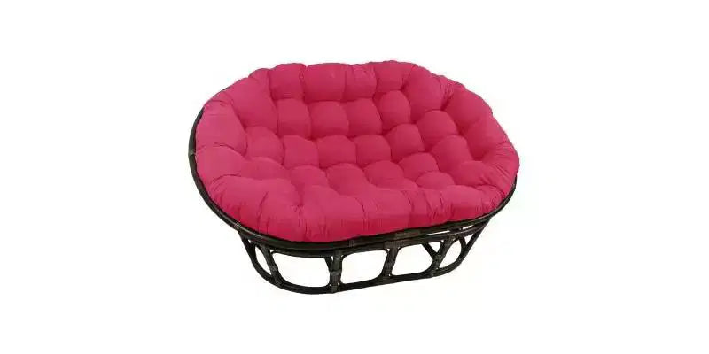 Double papasan 63x45 avec coussin en microsuède - International Caravan