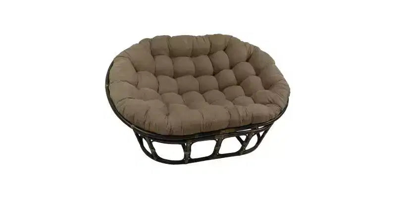 Double papasan 63x45 avec coussin en microsuède - International Caravan