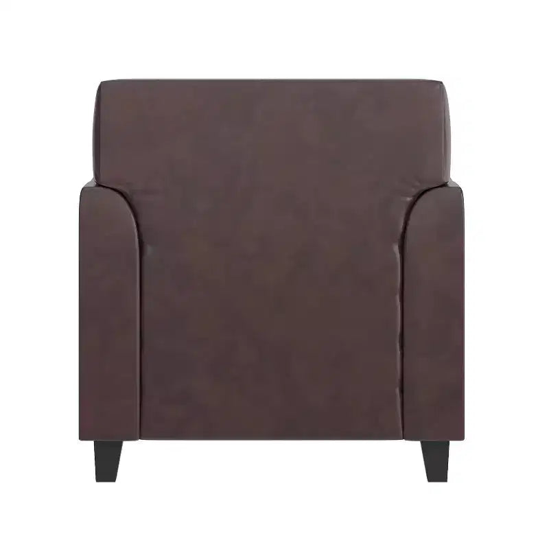 Chaise Flash Furniture HERCULES Diplomat Series en LeatherSoft avec cadre surpiqué à lignes épurées
