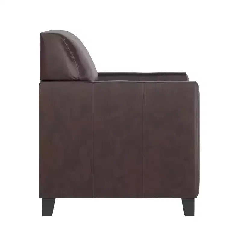 Chaise Flash Furniture HERCULES Diplomat Series en LeatherSoft avec cadre surpiqué à lignes épurées