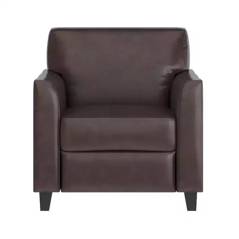 Chaise Flash Furniture HERCULES Diplomat Series en LeatherSoft avec cadre surpiqué à lignes épurées
