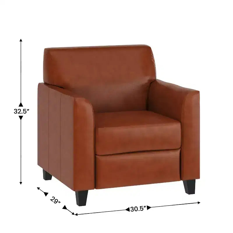 Chaise Flash Furniture HERCULES Diplomat Series en LeatherSoft avec cadre surpiqué à lignes épurées