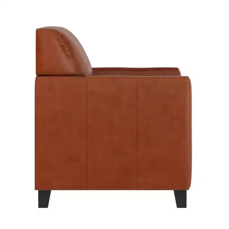 Chaise Flash Furniture HERCULES Diplomat Series en LeatherSoft avec cadre surpiqué à lignes épurées
