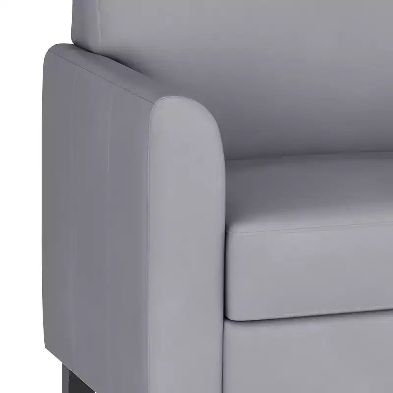 Chaise Flash Furniture HERCULES Diplomat Series en LeatherSoft avec cadre surpiqué à lignes épurées