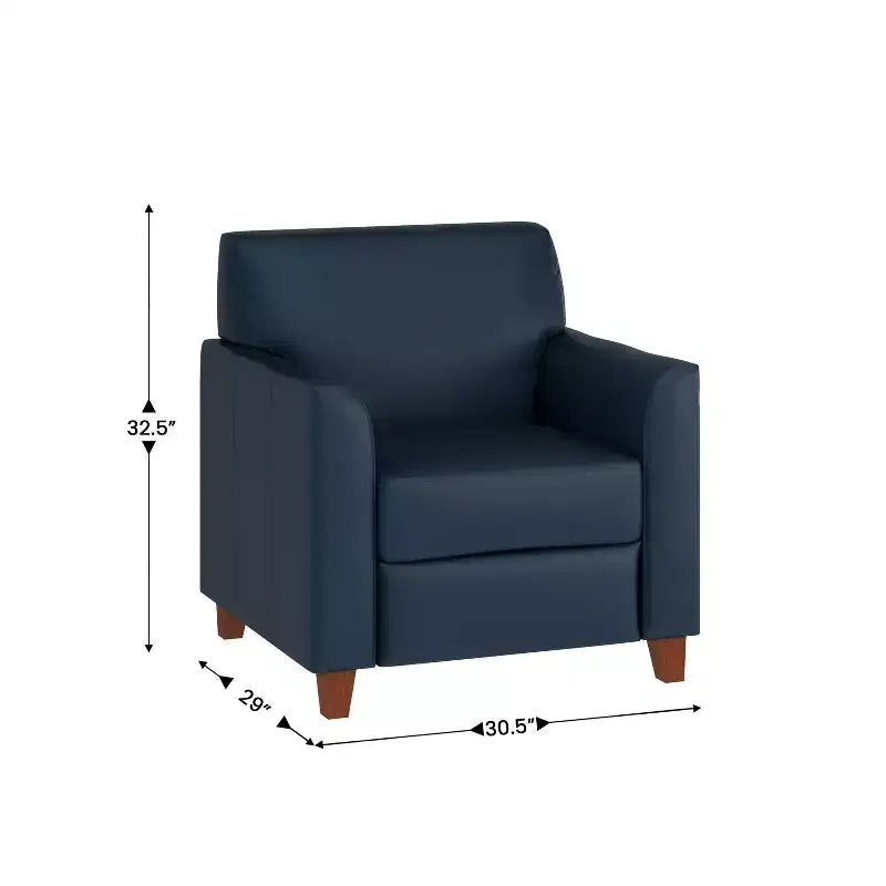Chaise Flash Furniture HERCULES Diplomat Series en LeatherSoft avec cadre surpiqué à lignes épurées
