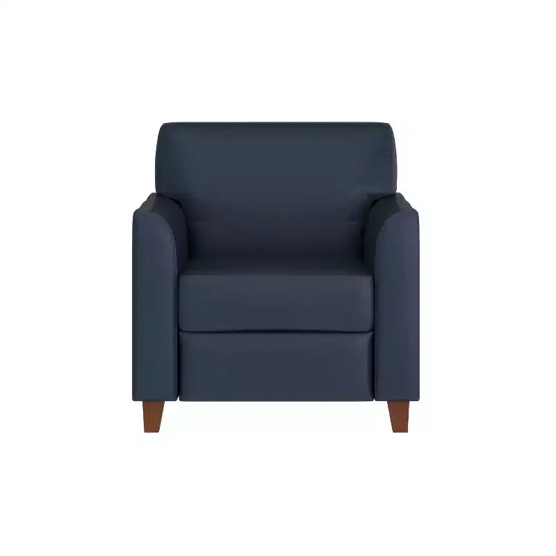 Chaise Flash Furniture HERCULES Diplomat Series en LeatherSoft avec cadre surpiqué à lignes épurées