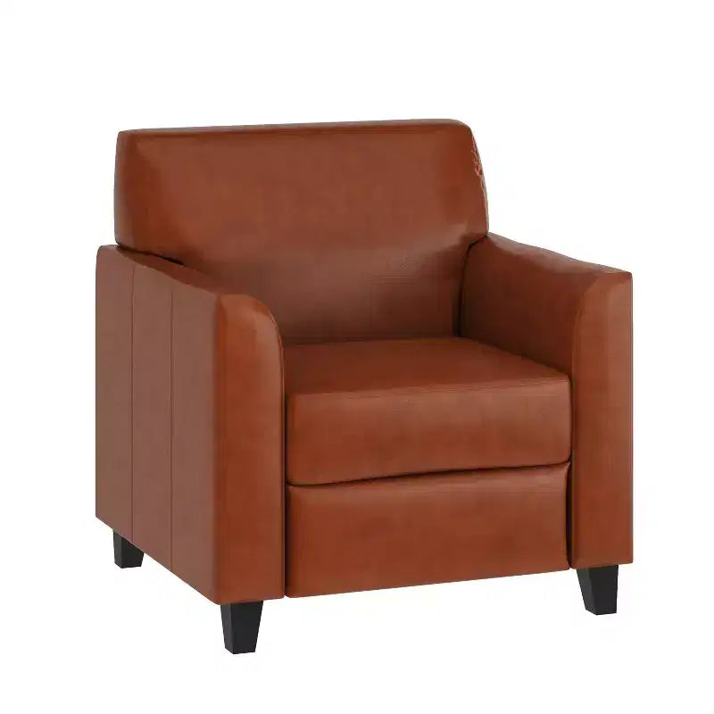 Chaise Flash Furniture HERCULES Diplomat Series en LeatherSoft avec cadre surpiqué à lignes épurées