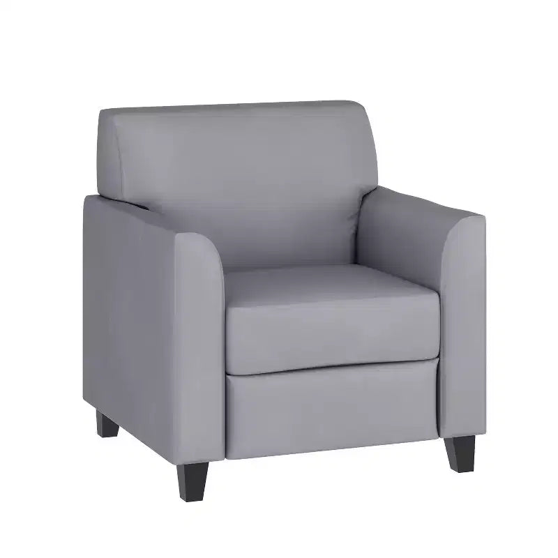 Chaise Flash Furniture HERCULES Diplomat Series en LeatherSoft avec cadre surpiqué à lignes épurées