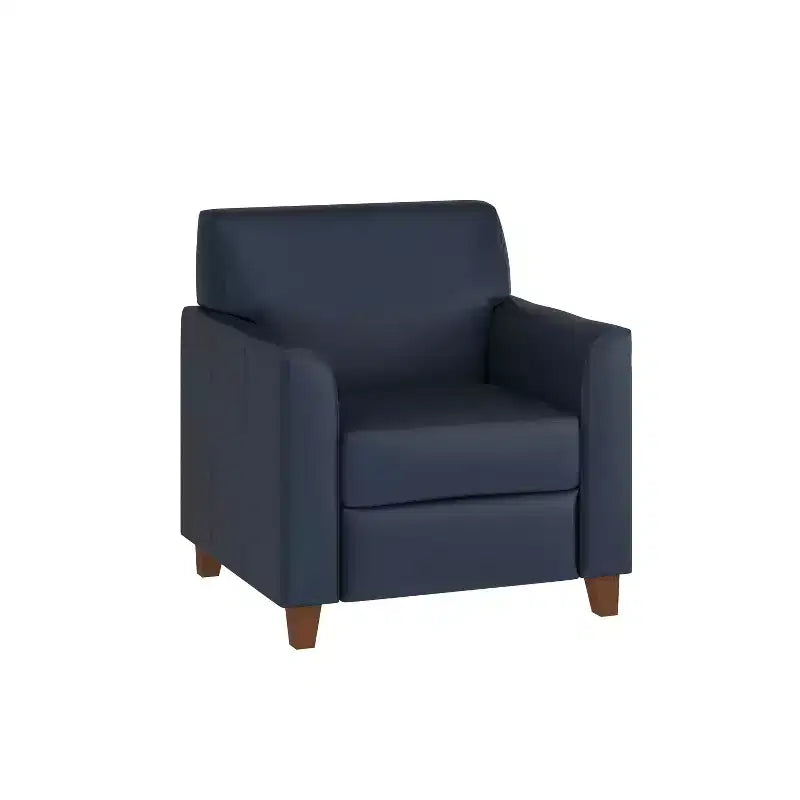 Chaise Flash Furniture HERCULES Diplomat Series en LeatherSoft avec cadre surpiqué à lignes épurées