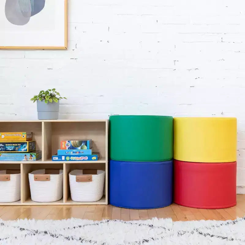 Pouf rond SoftZone 4 pièces