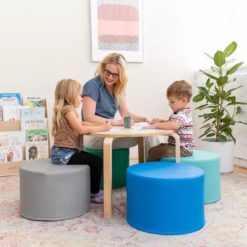 Pouf rond SoftZone 4 pièces