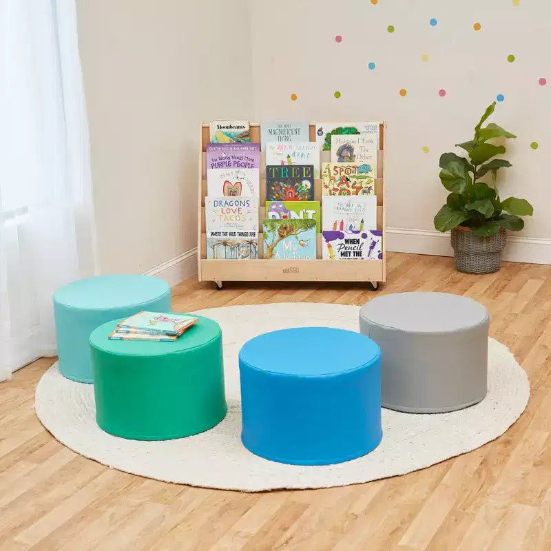 Pouf rond SoftZone 4 pièces