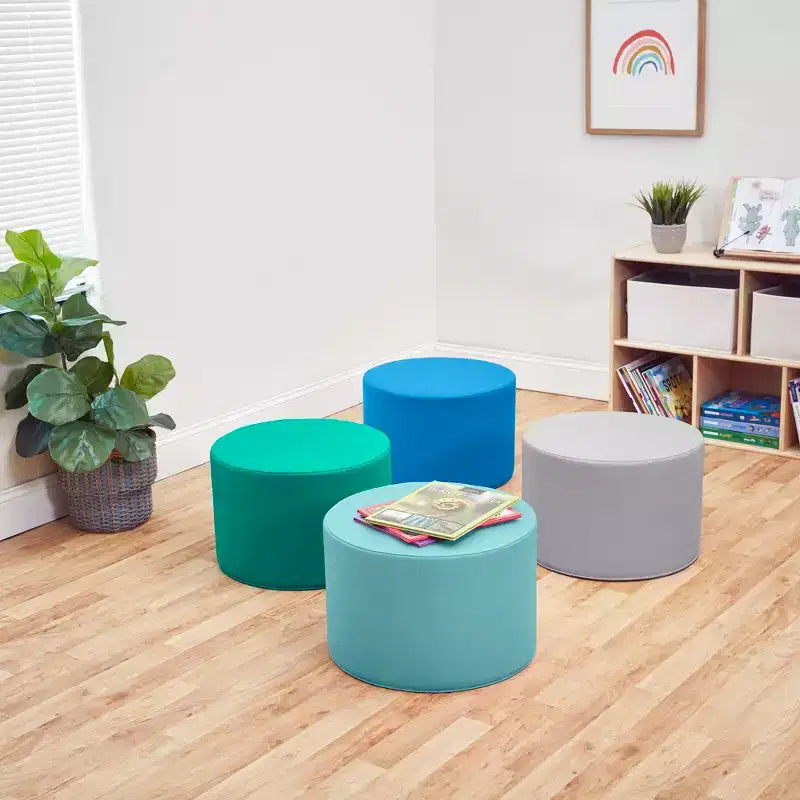 Pouf rond SoftZone 4 pièces