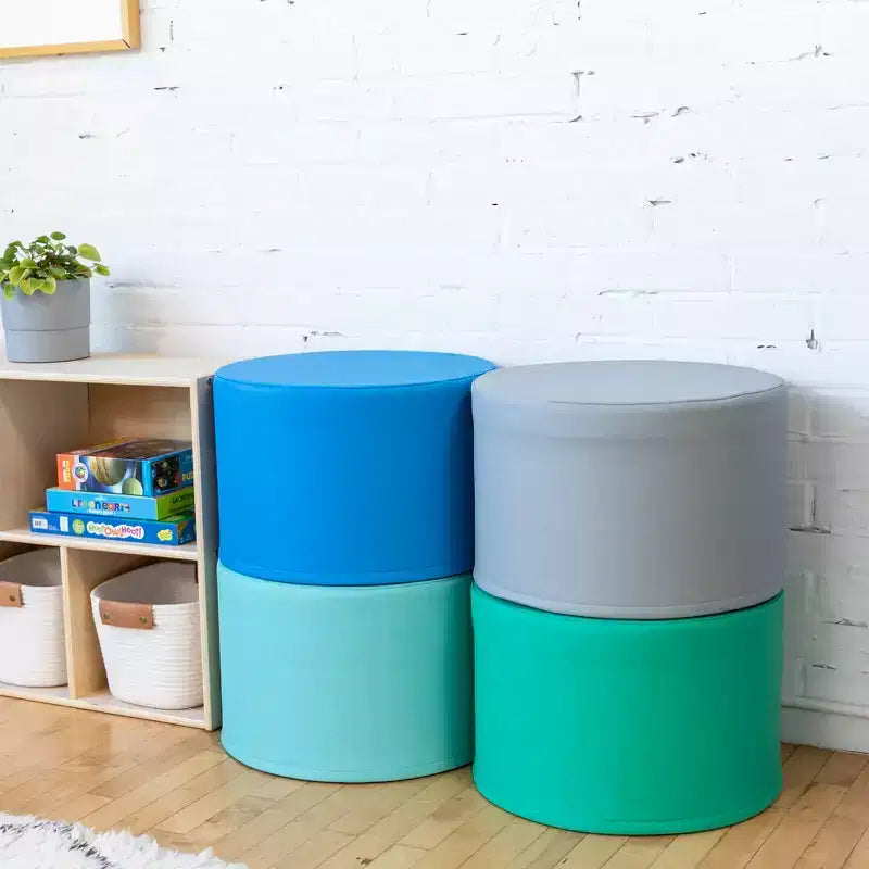 Pouf rond SoftZone 4 pièces