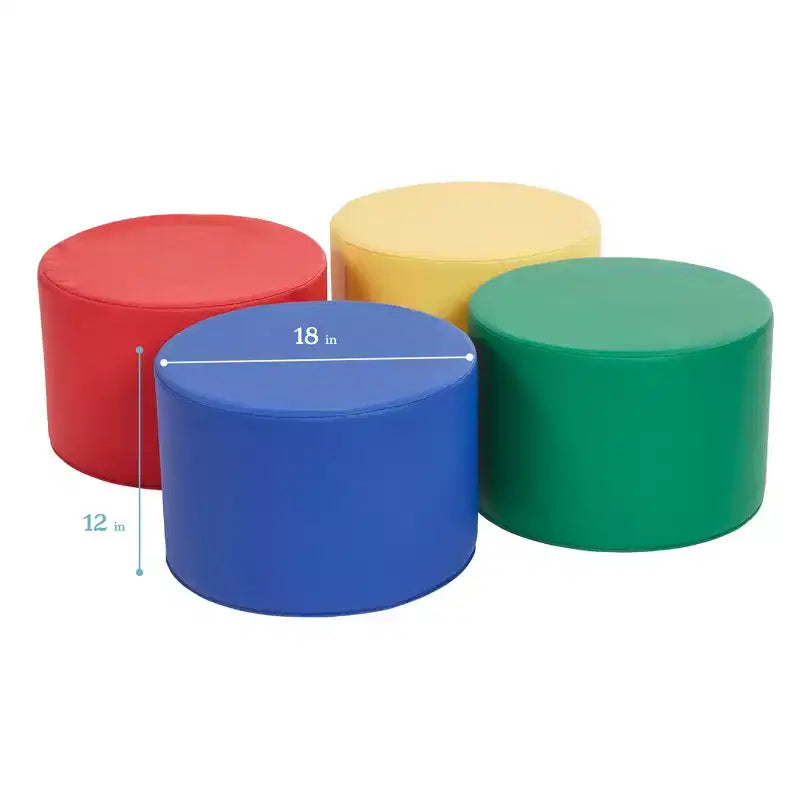 Pouf rond SoftZone 4 pièces