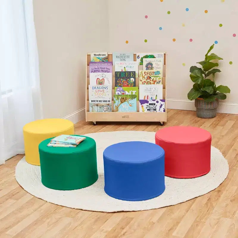 Pouf rond SoftZone 4 pièces