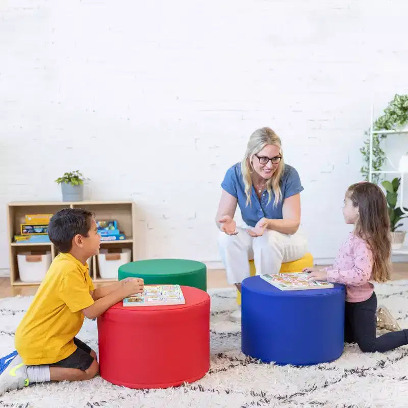 Pouf rond SoftZone 4 pièces