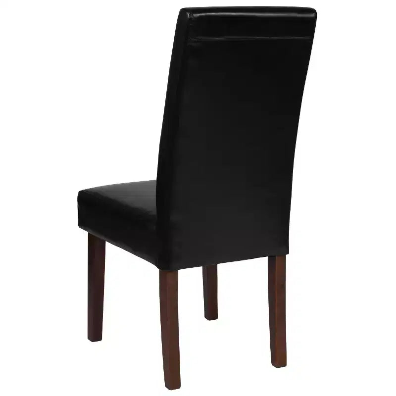 Chaise de salle à manger d'appoint Parsons à dossier en panneau de style Mid-Century Merrick Lane - Lot de 6