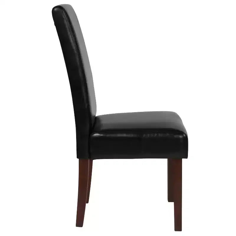 Chaise de salle à manger d'appoint Parsons à dossier en panneau de style Mid-Century Merrick Lane - Lot de 6
