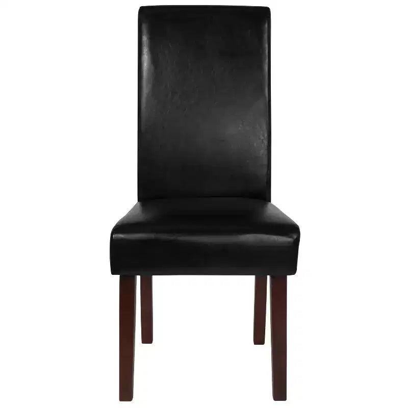 Chaise de salle à manger d'appoint Parsons à dossier en panneau de style Mid-Century Merrick Lane - Lot de 6