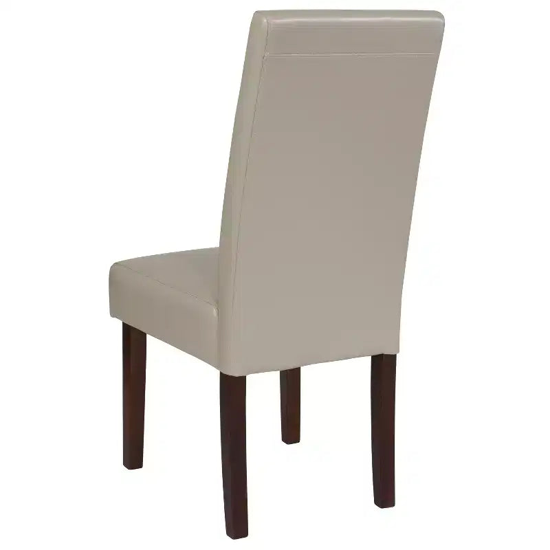 Chaise de salle à manger d'appoint Parsons à dossier en panneau de style Mid-Century Merrick Lane - Lot de 6