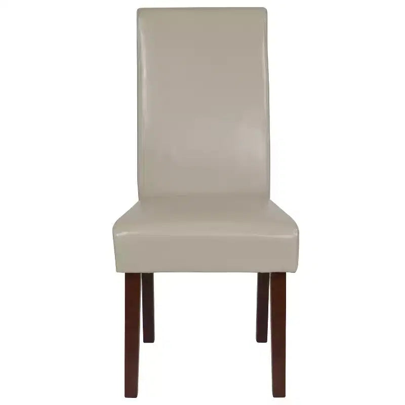 Chaise de salle à manger d'appoint Parsons à dossier en panneau de style Mid-Century Merrick Lane - Lot de 6