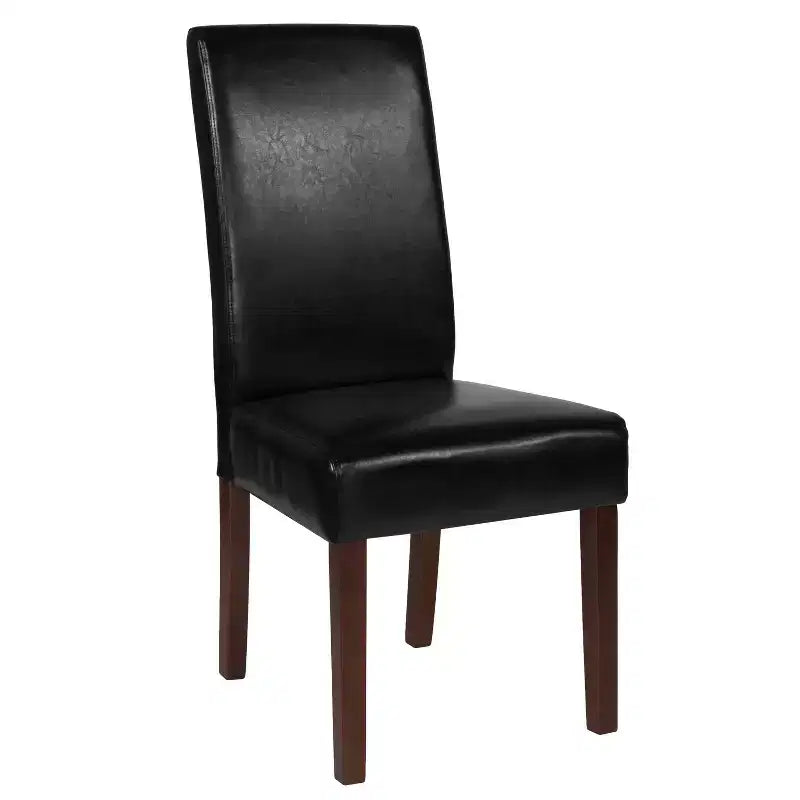 Chaise de salle à manger d'appoint Parsons à dossier en panneau de style Mid-Century Merrick Lane - Lot de 6