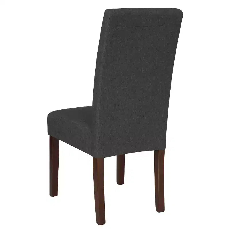 Chaise de salle à manger d'appoint Parsons à dossier en panneau de style Mid-Century Merrick Lane - Lot de 6
