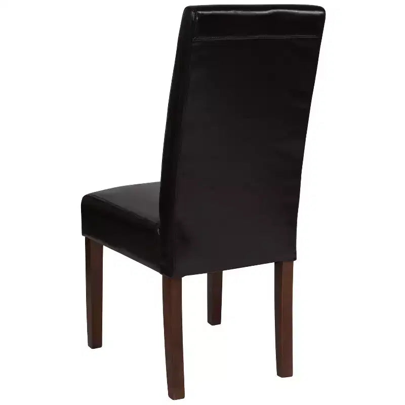 Chaise de salle à manger d'appoint Parsons à dossier en panneau de style Mid-Century Merrick Lane - Lot de 6