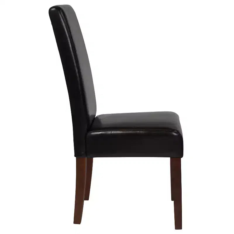 Chaise de salle à manger d'appoint Parsons à dossier en panneau de style Mid-Century Merrick Lane - Lot de 6