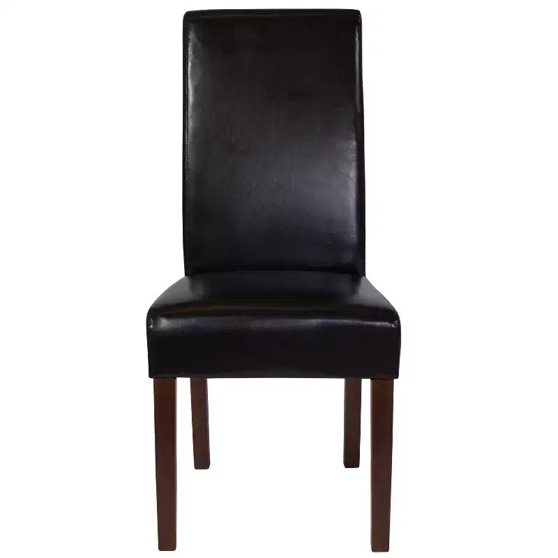 Chaise de salle à manger d'appoint Parsons à dossier en panneau de style Mid-Century Merrick Lane - Lot de 6