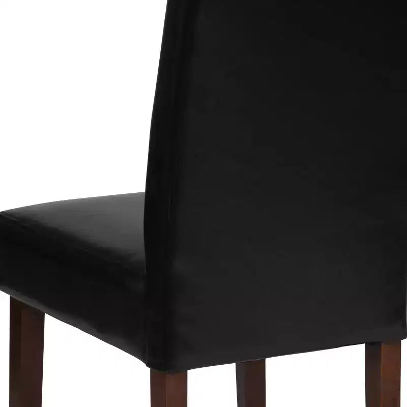 Chaise de salle à manger d'appoint Parsons à dossier en panneau de style Mid-Century Merrick Lane - Lot de 6
