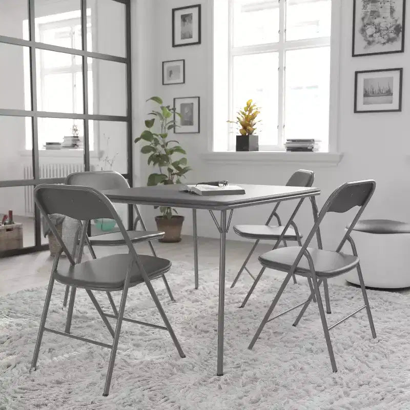 Ensemble table et 4 chaises pliantes Flash Furniture