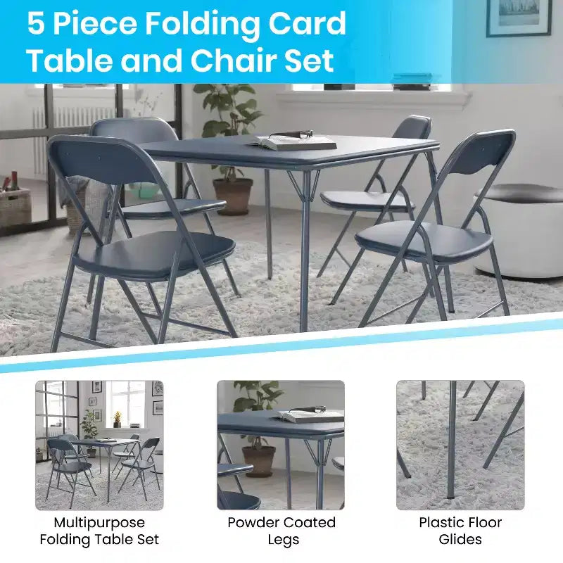 Ensemble table et 4 chaises pliantes Flash Furniture
