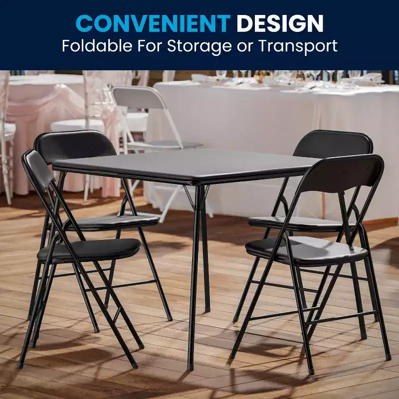 Ensemble table et 4 chaises pliantes Flash Furniture