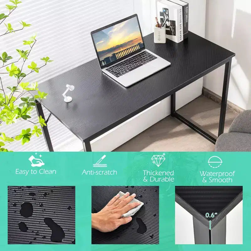 Costway Bureau Informatique Table d'Étude Poste de Travail pour Ordinateur Portable Maison Bureau