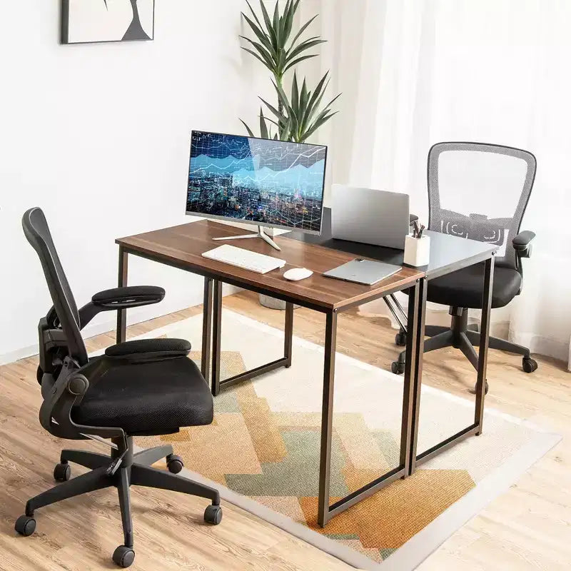 Costway Bureau Informatique Table d'Étude Poste de Travail pour Ordinateur Portable Maison Bureau
