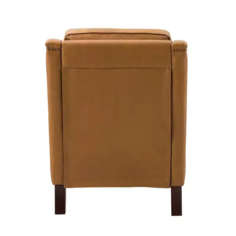 Lot de 2 fauteuils en cuir véritable Regina de 70 cm de large avec coussins amovibles et accoudoirs anglais | ART OF LIVING DESIGNS