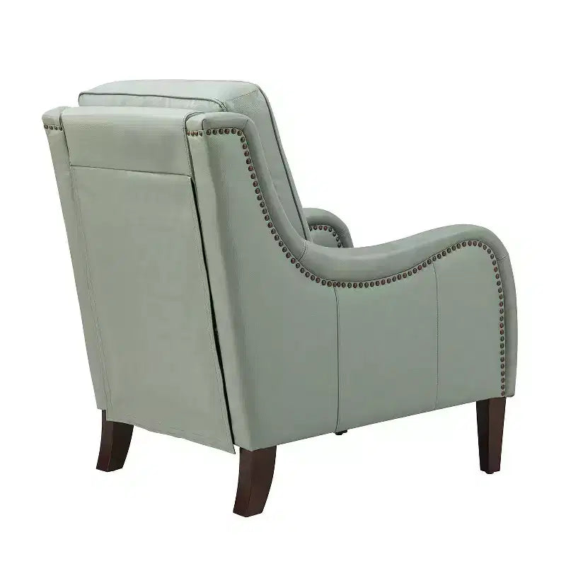 Lot de 2 fauteuils en cuir véritable Regina de 70 cm de large avec coussins amovibles et accoudoirs anglais | ART OF LIVING DESIGNS