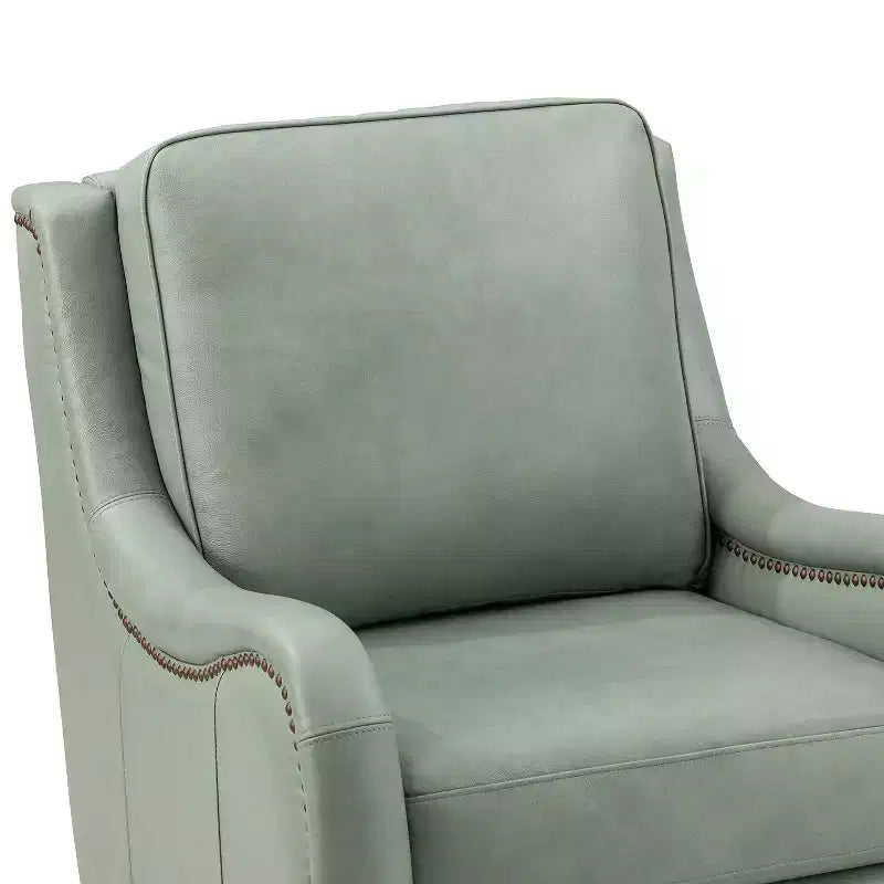 Lot de 2 fauteuils en cuir véritable Regina de 70 cm de large avec coussins amovibles et accoudoirs anglais | ART OF LIVING DESIGNS