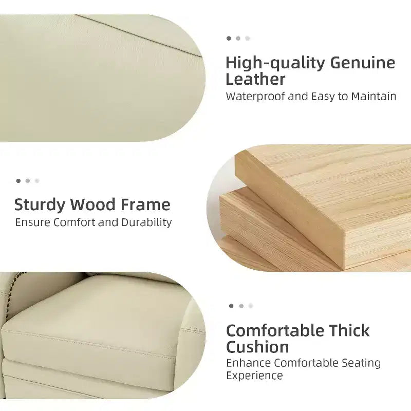 Lot de 2 fauteuils en cuir véritable Regina de 70 cm de large avec coussins amovibles et accoudoirs anglais | ART OF LIVING DESIGNS