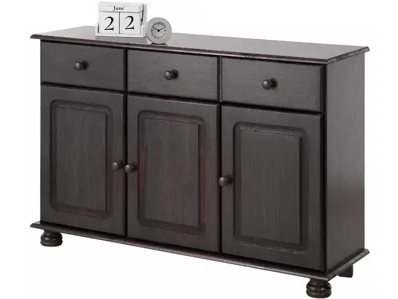 RealRooms Chester Sideboard avec 3 tiroirs et 2 placards