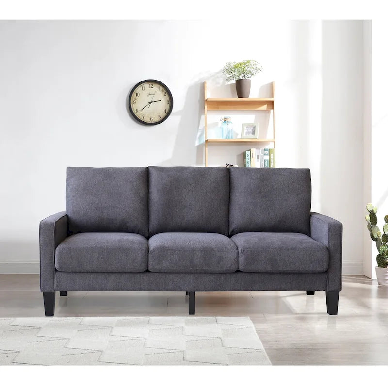 3-Seat Sofa with Storage | Beige / Grey / Grey & Black | Fabric