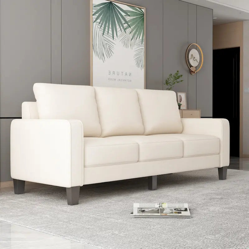 3-Seat Sofa with Storage | Beige / Grey / Grey & Black | Fabric