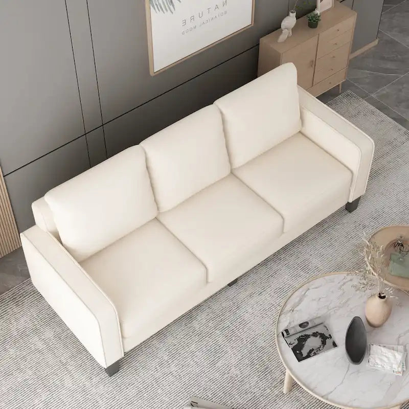 3-Seat Sofa with Storage | Beige / Grey / Grey & Black | Fabric