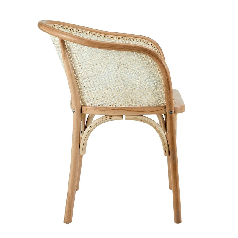 Natural Armchair, Cane Back & Rattan Seat, Seats 1